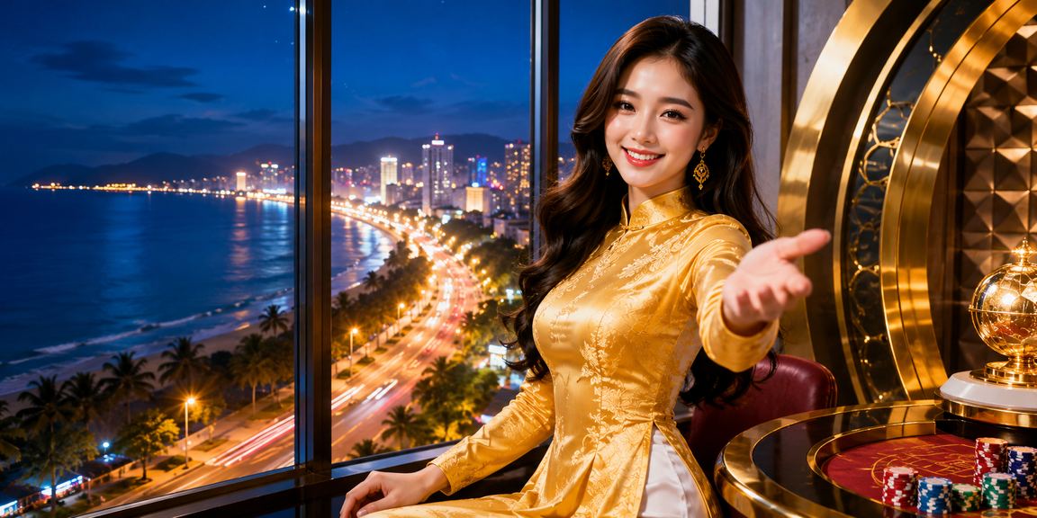 Phụ nữ áo dài nhận thưởng nạp tiền tại Phan Thiết qua app